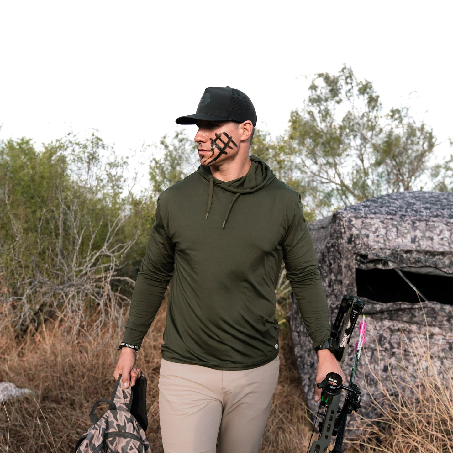 Burlebo Men’s Performance Hoodie - Mallard Green
