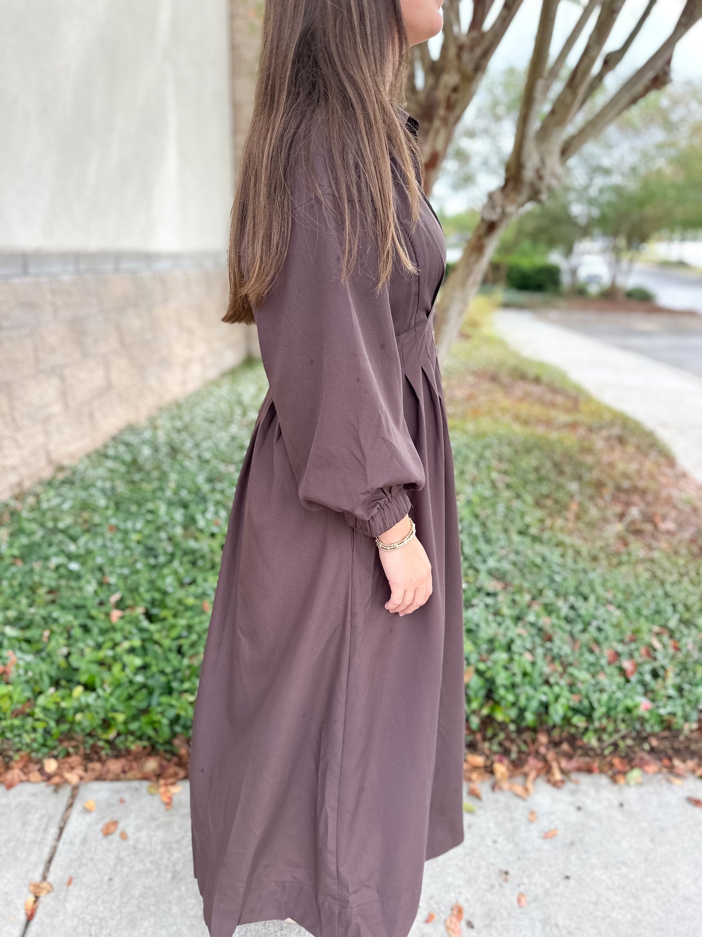 Stacy Pleated Detail Maxi