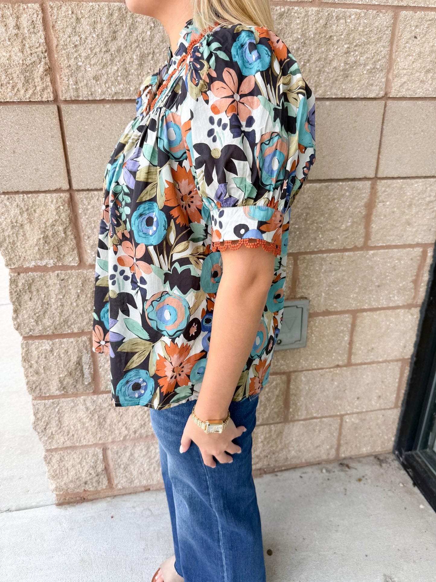 Mary Floral Top