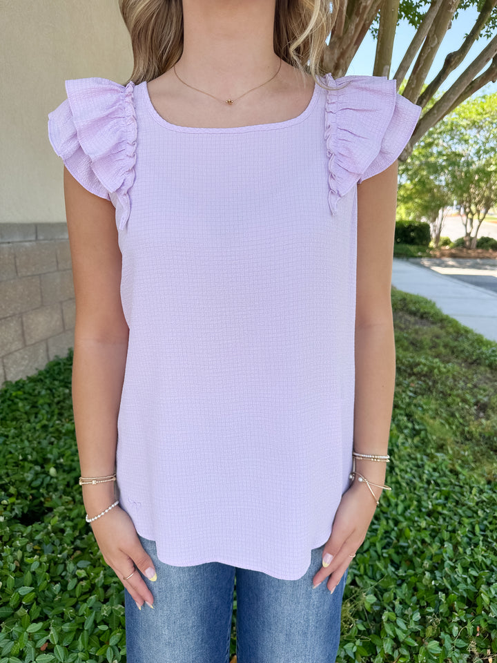 Camille Bow Top - Lilac