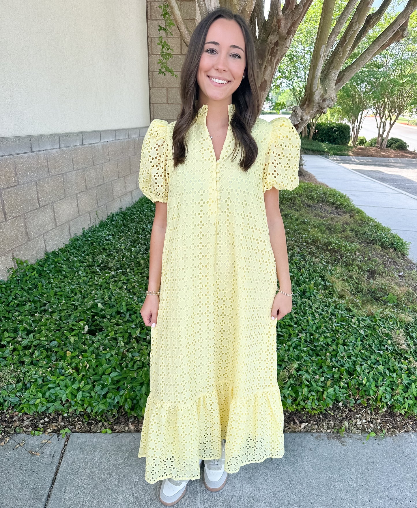 Elise Eyelet Maxi Dress