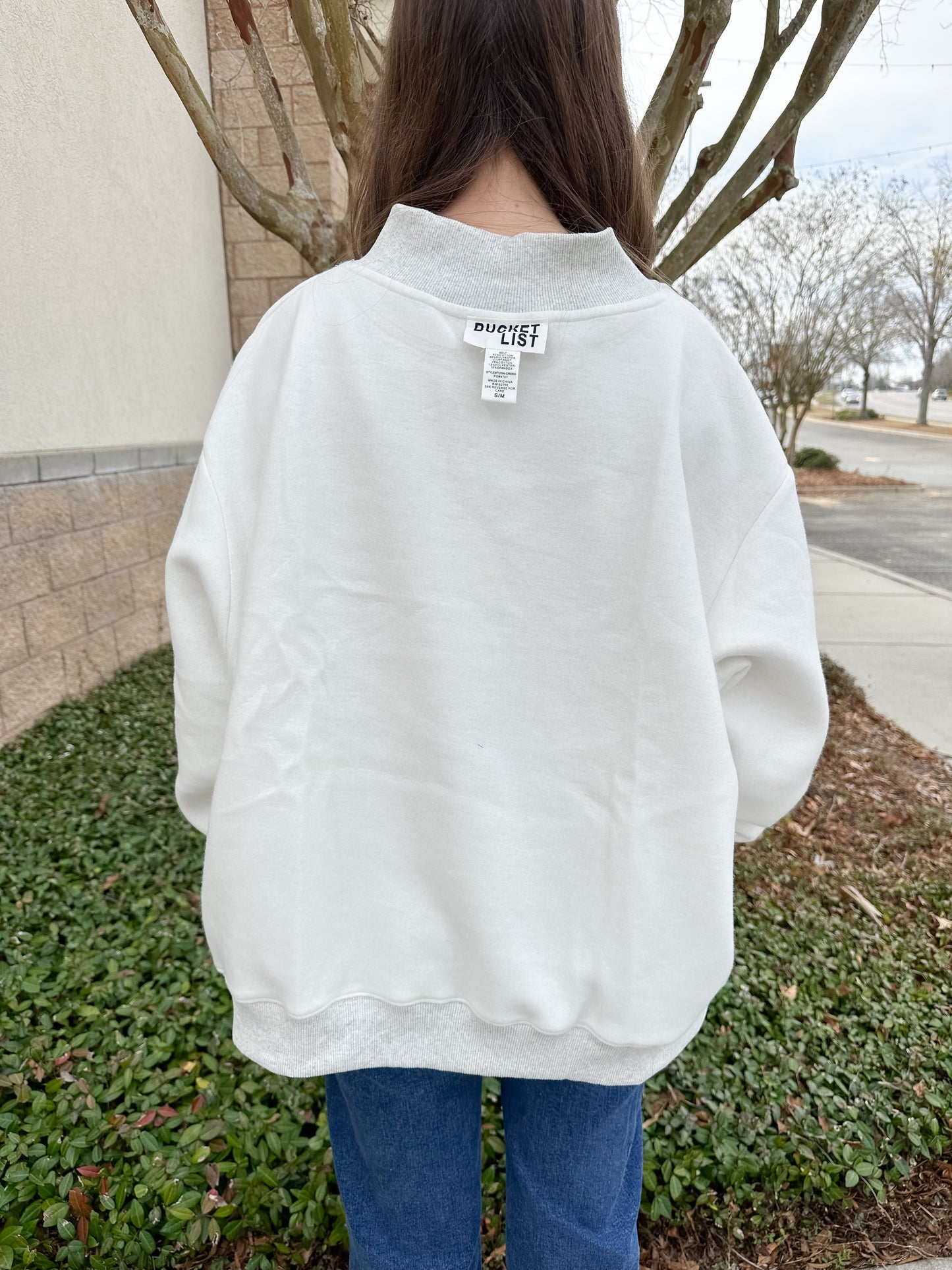Jesus Saves Reversible Mockneck Sweatshirt