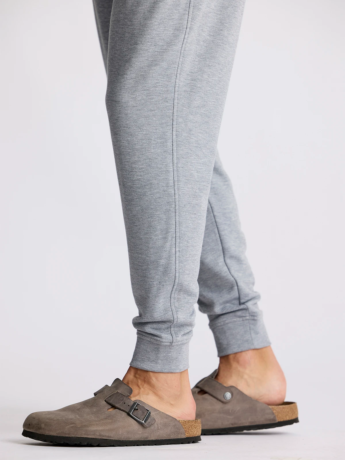 FreeFly Men’s Bamboo Lightweight Fleece Jogger - Heather Grey
