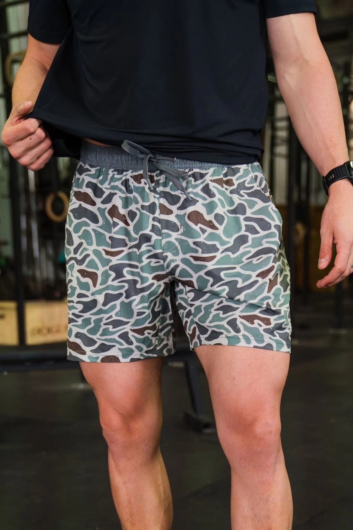 Men’s Burlebo Athletic Short - Retro Duck Camo