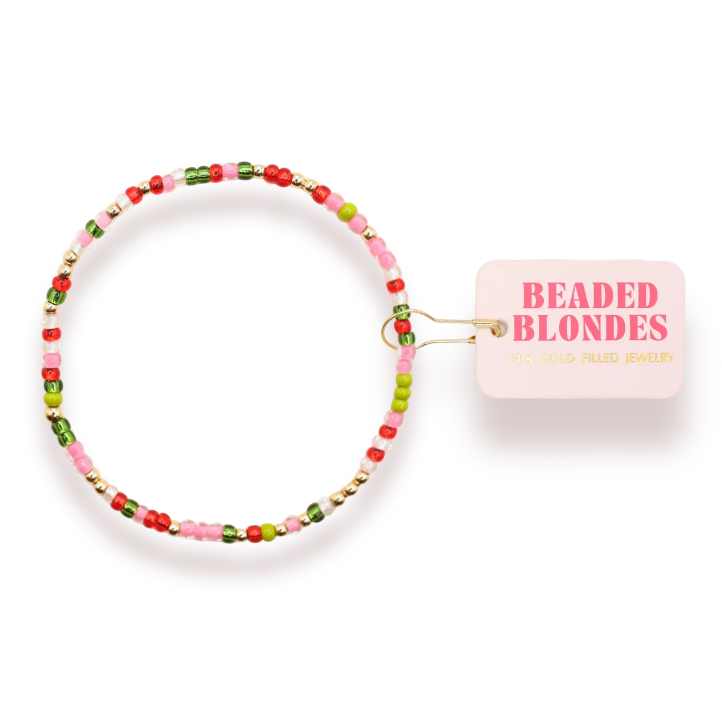 Beaded Blondes Bracelet - Jingle Bell Sprinkle