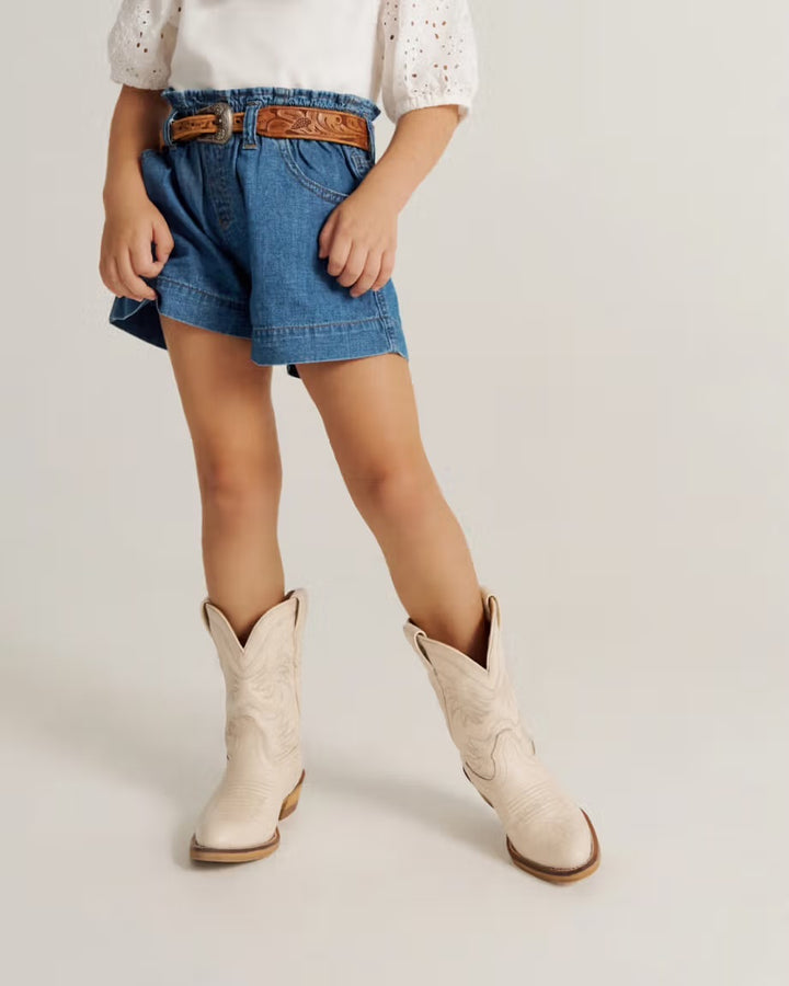Tecovas Kid The Annie Cowgirl Boot - Bone Cowhide