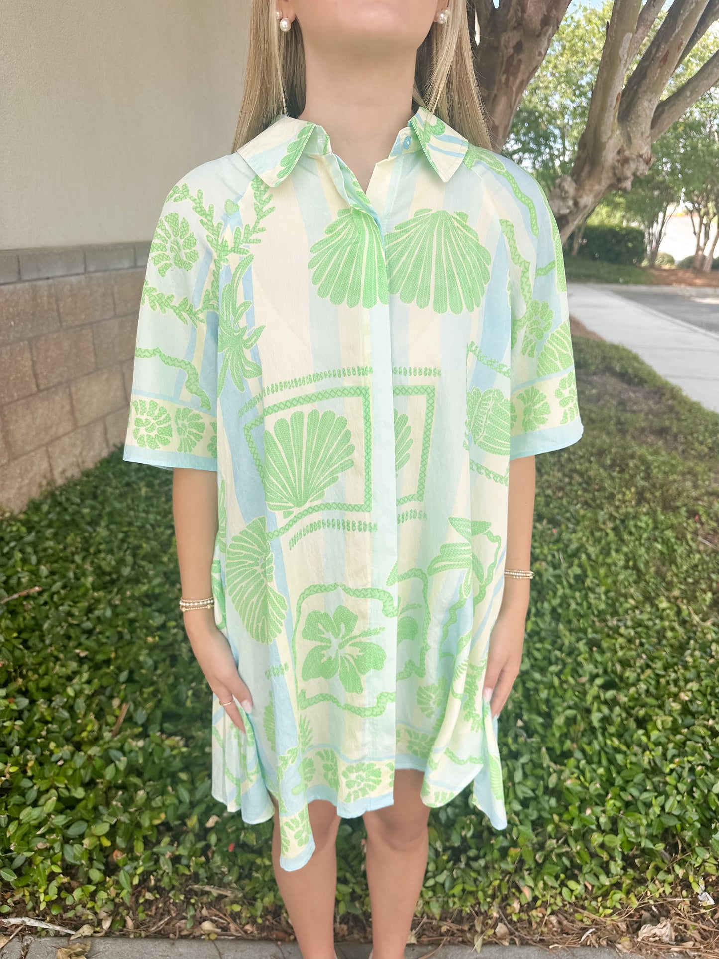 Sea Breeze Shirt Dress