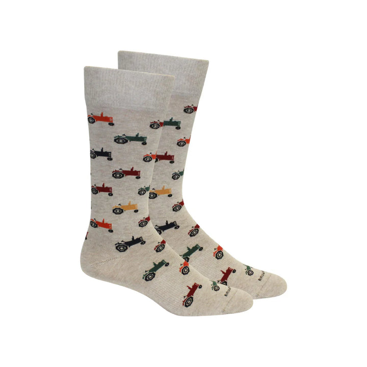 Brown Dog Socks - Tractor Oatmeal