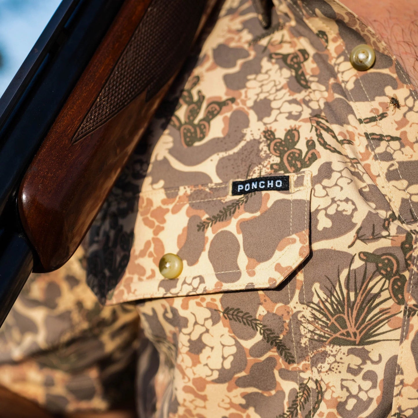 Poncho Men’s “The Albany” S/S Regular Shirt - North Zone Camo