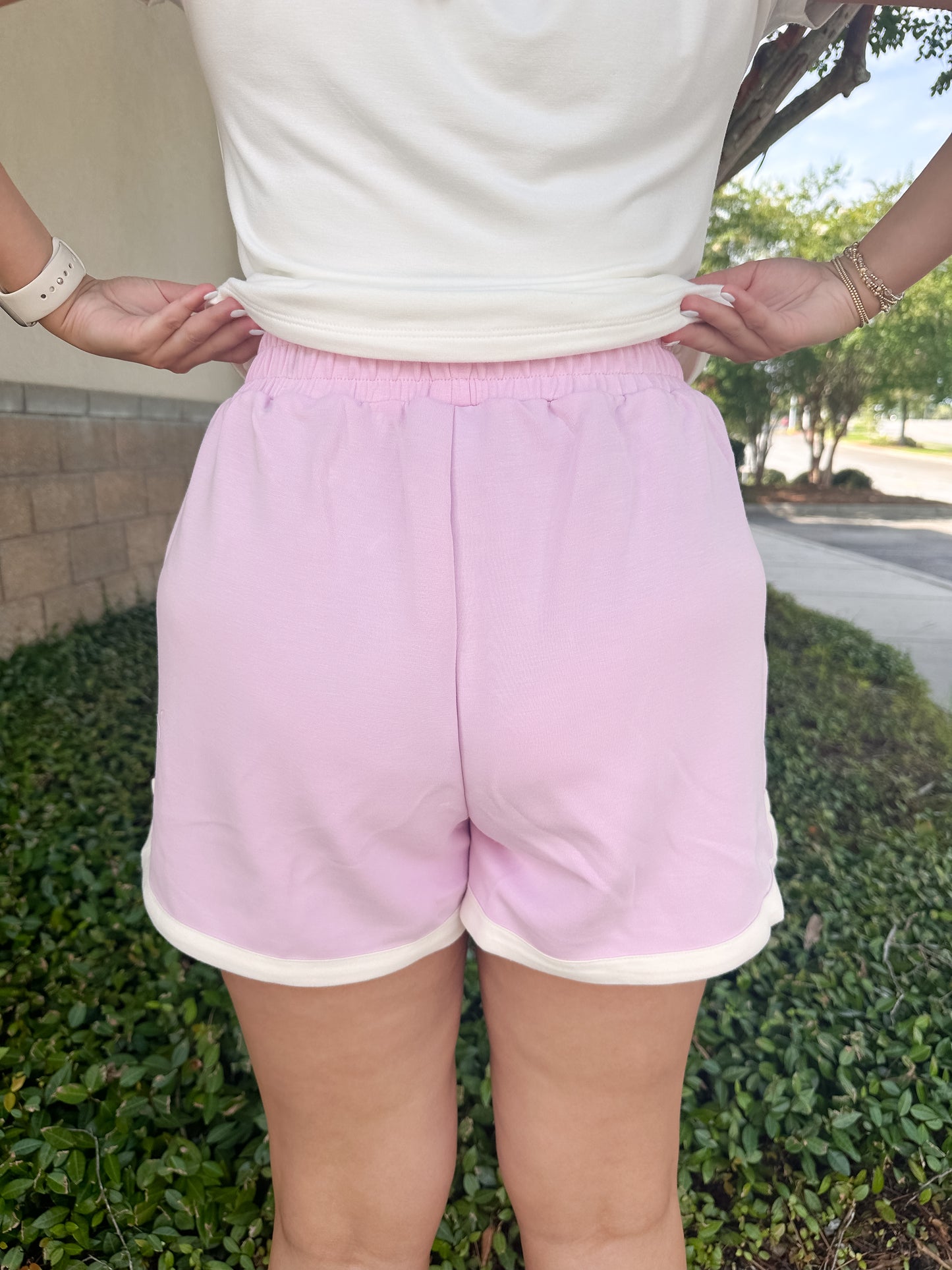 Maxine Pintuck Short - Pink