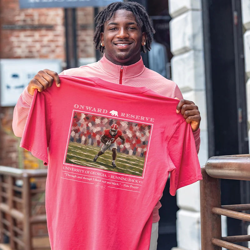 Onward Reserve UGA Nate Frazier S/S Pocket T-Shirt - Washed Red