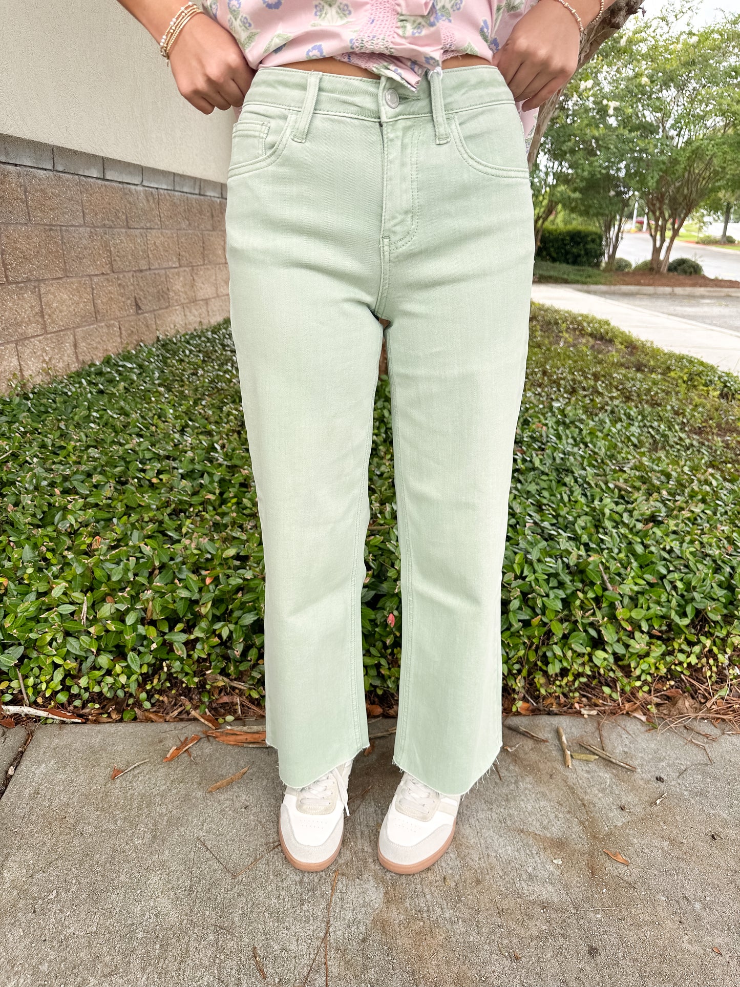Vervet Olivia Jeans - Mint