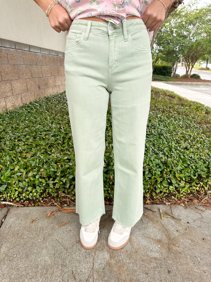 Vervet Olivia Jeans - Mint