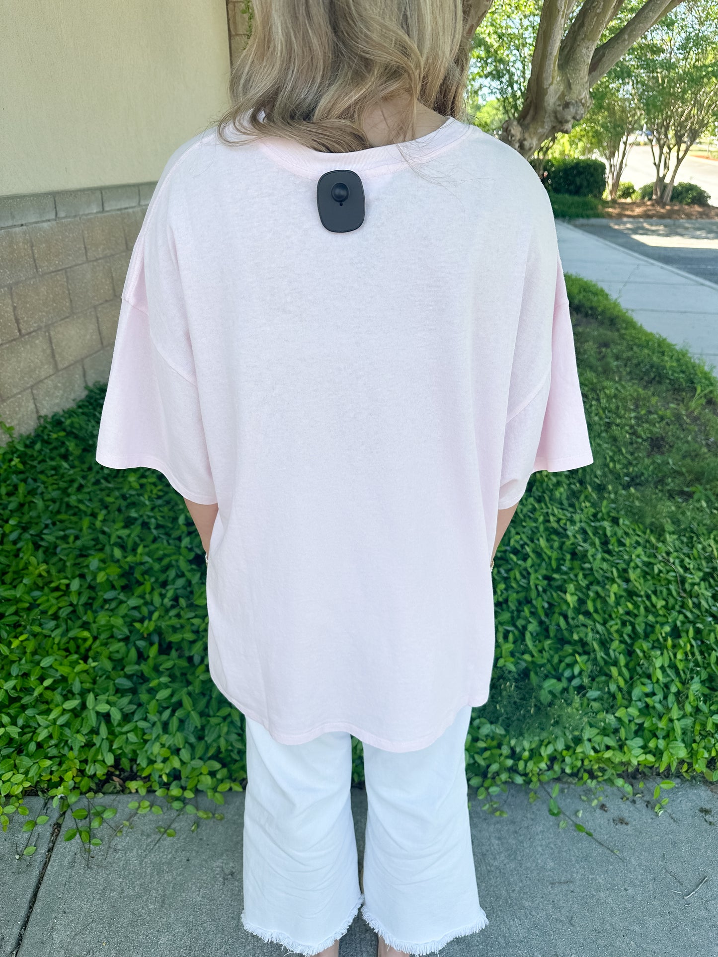 Hana Basic Tee - Soft Pink