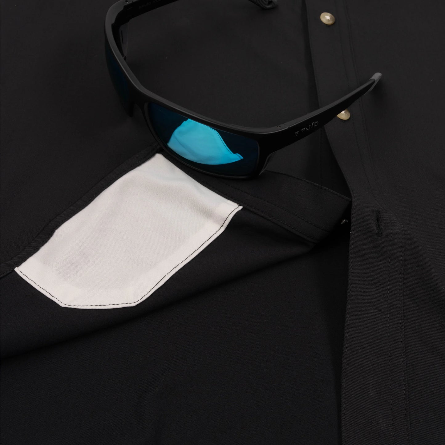 Poncho Men’s “The Burnt End” S/S Slim Shirt - Black