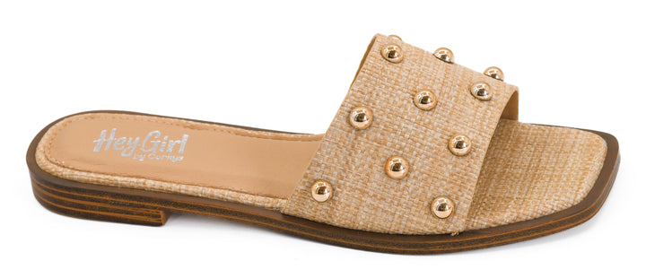 Corky’s Come Aboard Sandal - Raffia With Pearls
