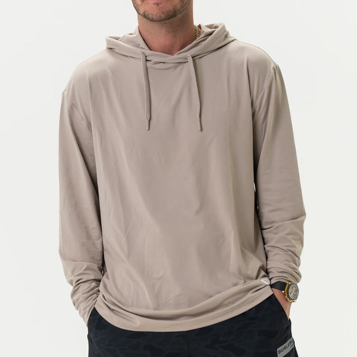 Burlebo Men’s Performance Hoodie - Sandstone