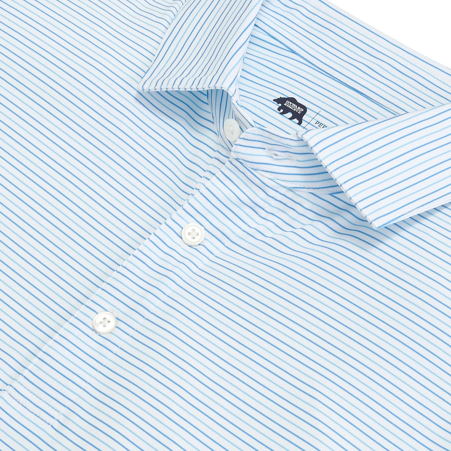 Onward Reserve Drivers Stripe Performance Polo - Azurine