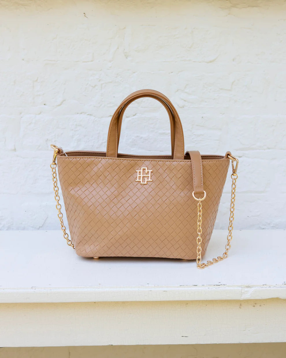 CH Maren Mini Tote - Woven Tan