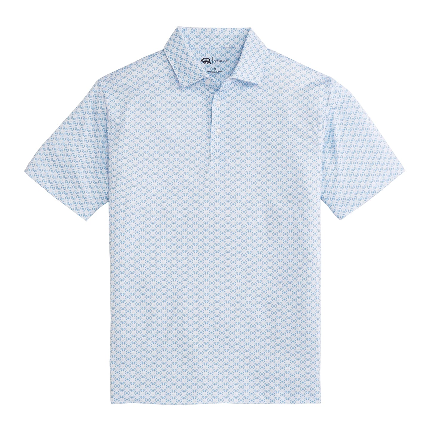 Onward Reserve Oyster Roast Printed Performance Polo - Clearwater