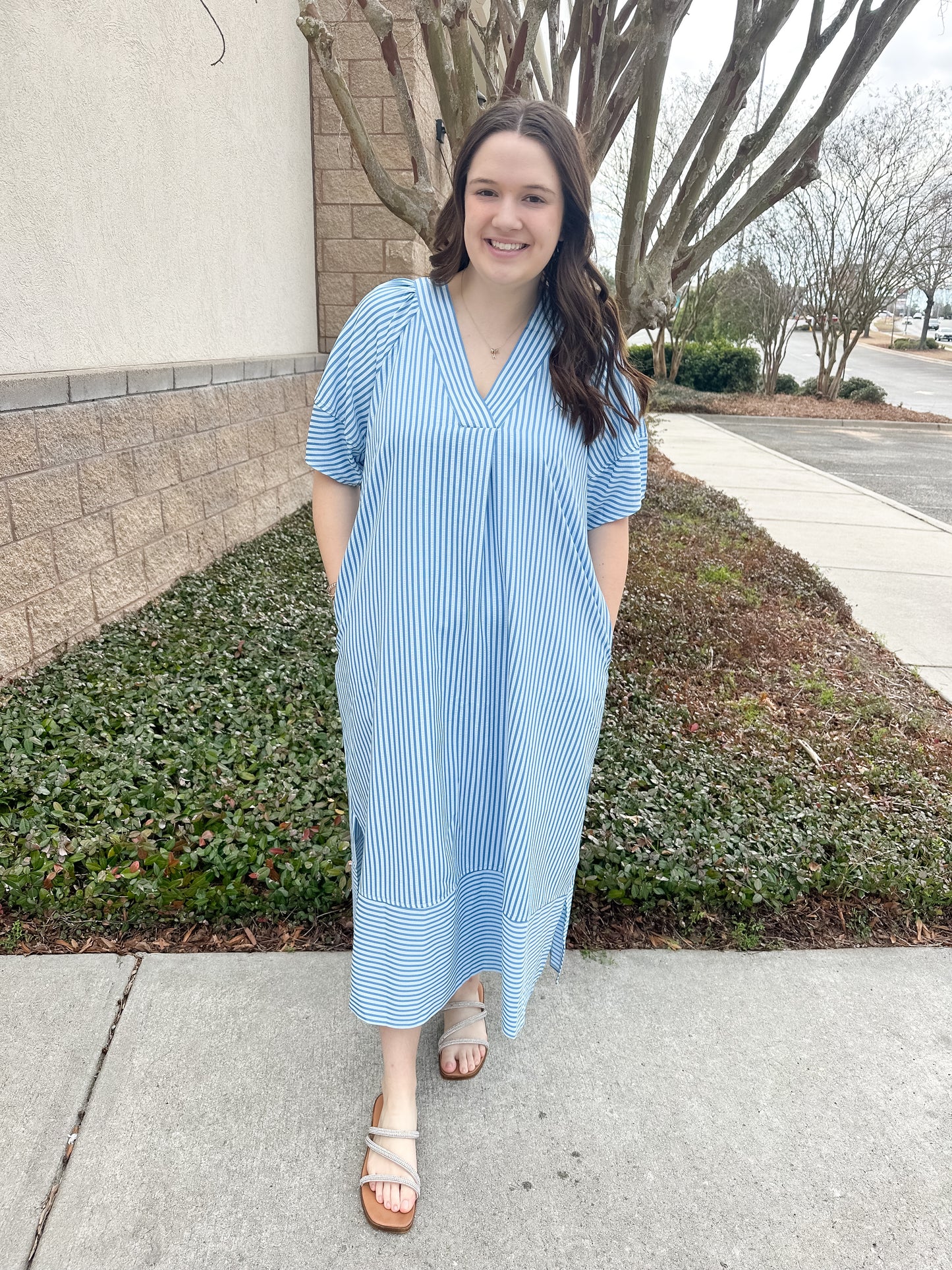 Rein Maxi Dress - Blue on Blue