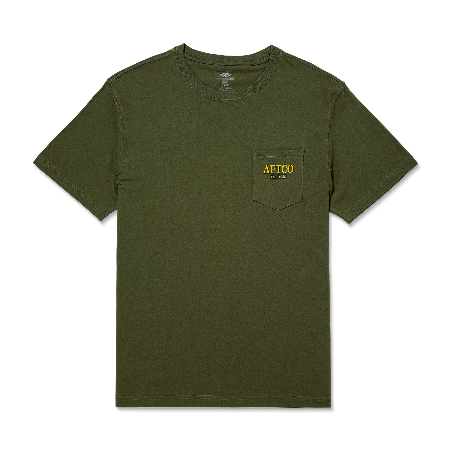 Aftco Men’s Reflection S/S T-Shirt - Olive Night