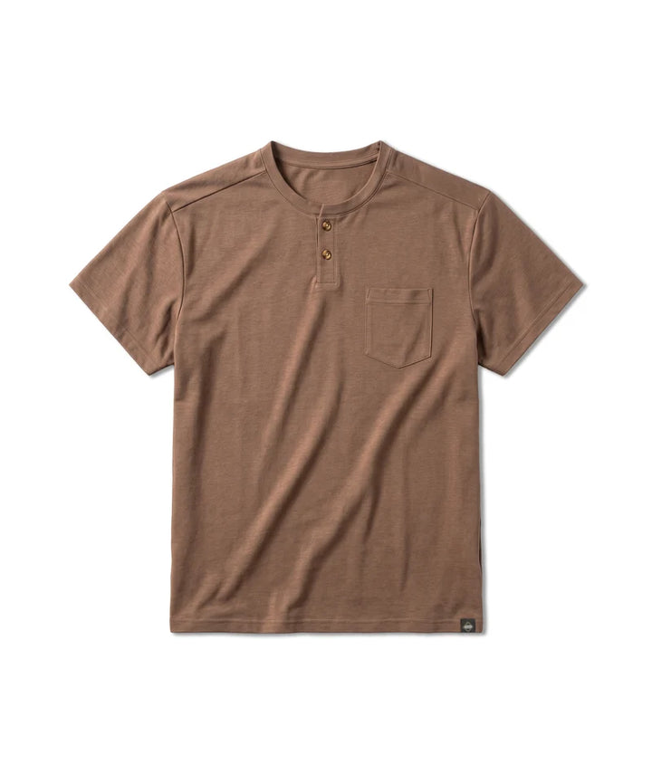 SSCO Men’s Max Comfort Henley SS - Walnut