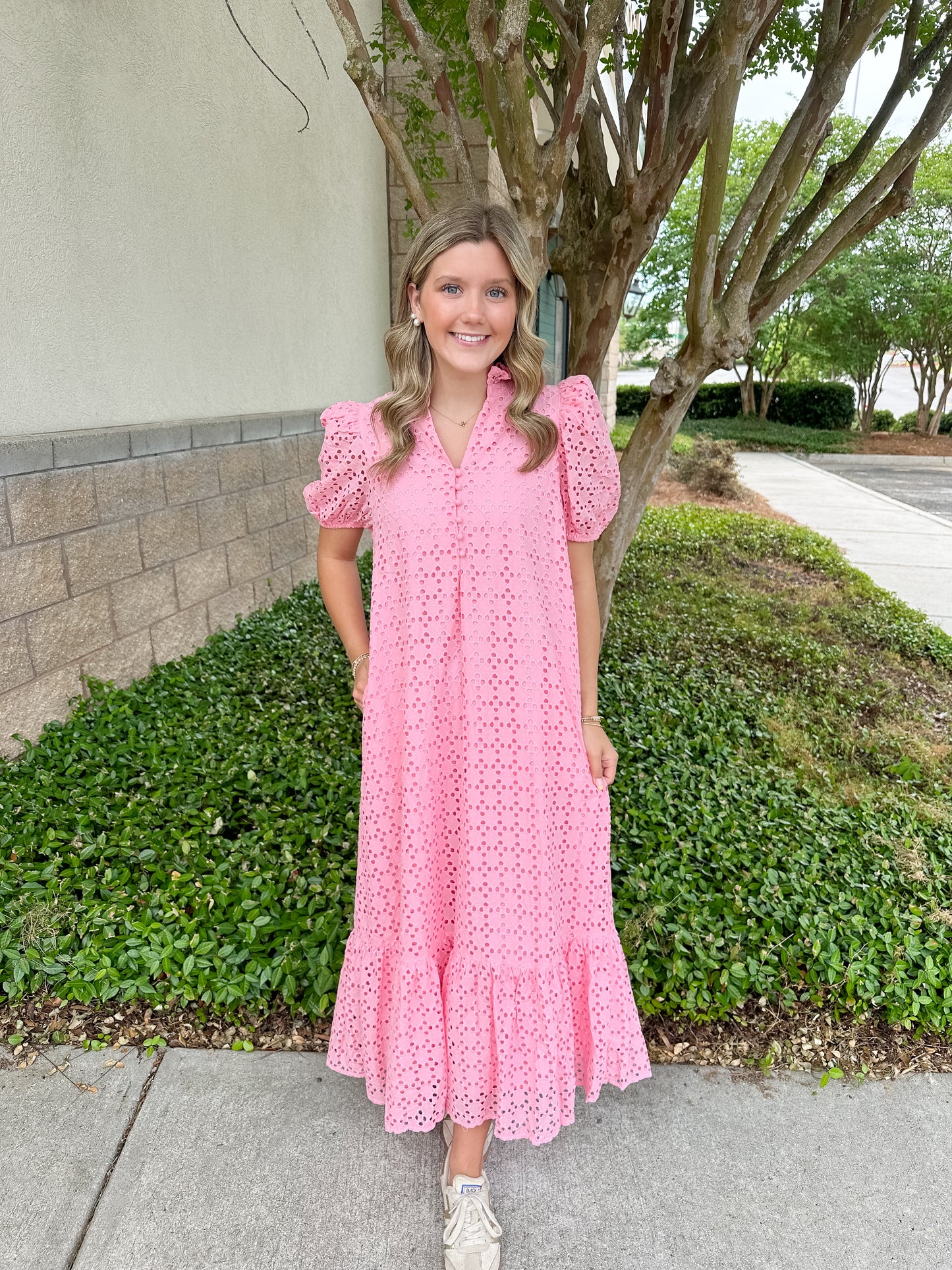 Elise Eyelet Maxi Dress