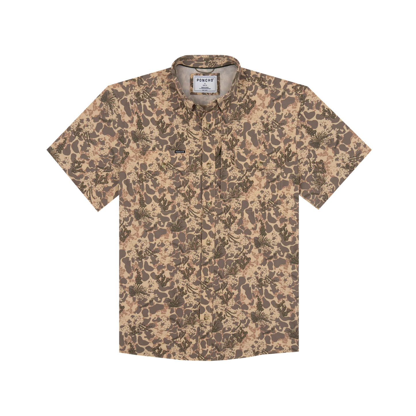 Poncho Men’s “The Albany” S/S Regular Shirt - North Zone Camo