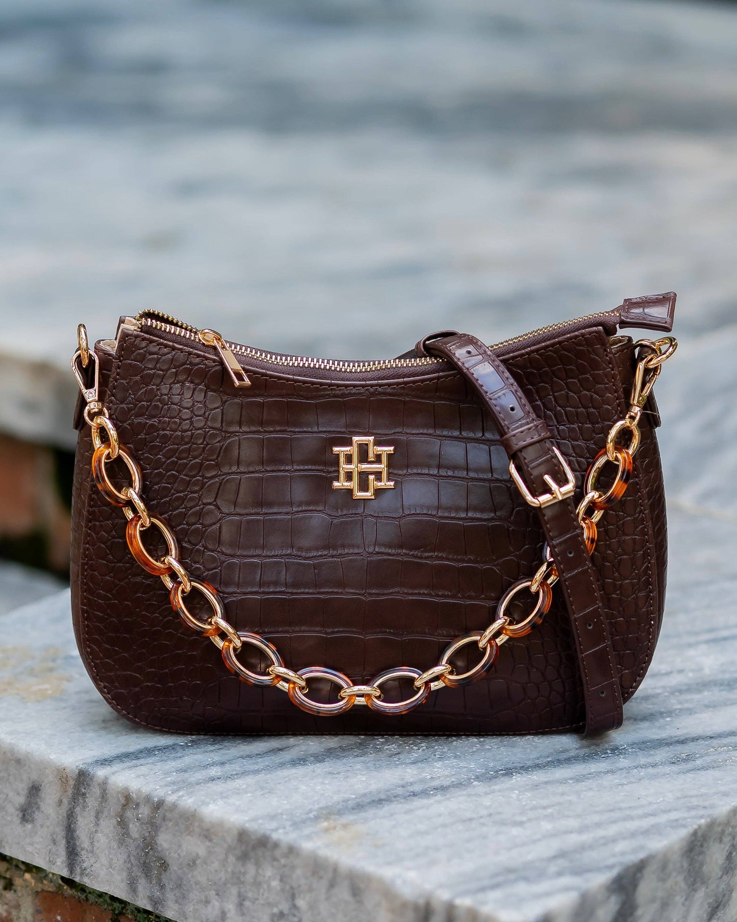 CH Charlee Crossbody Chocolate EC