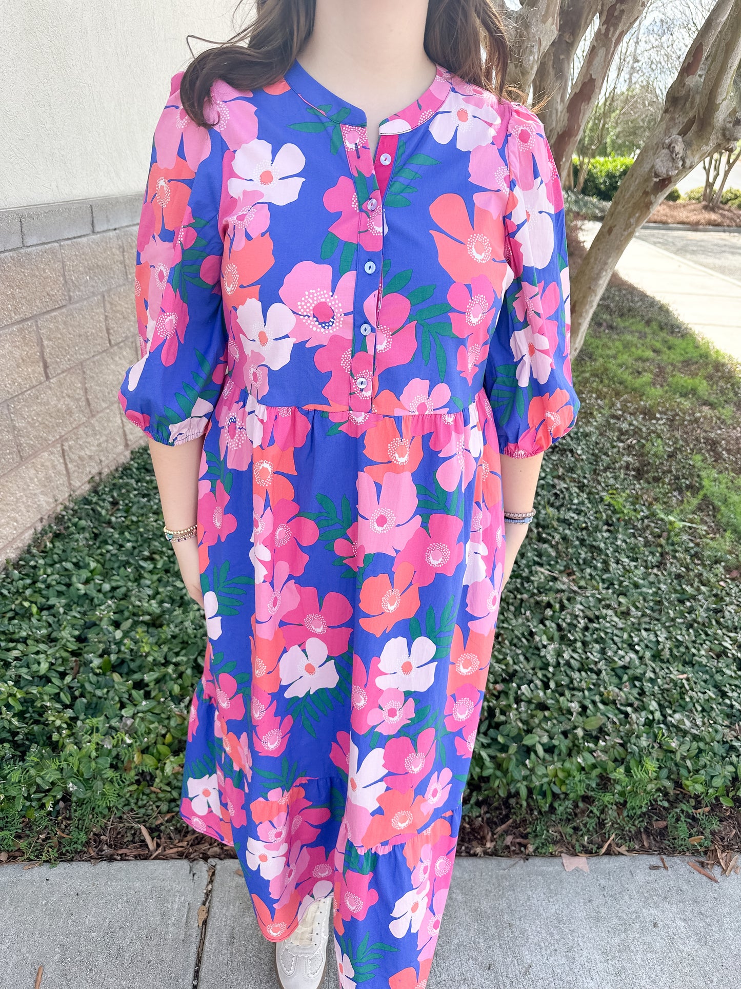 Riley Dress - Petal Pop Blue
