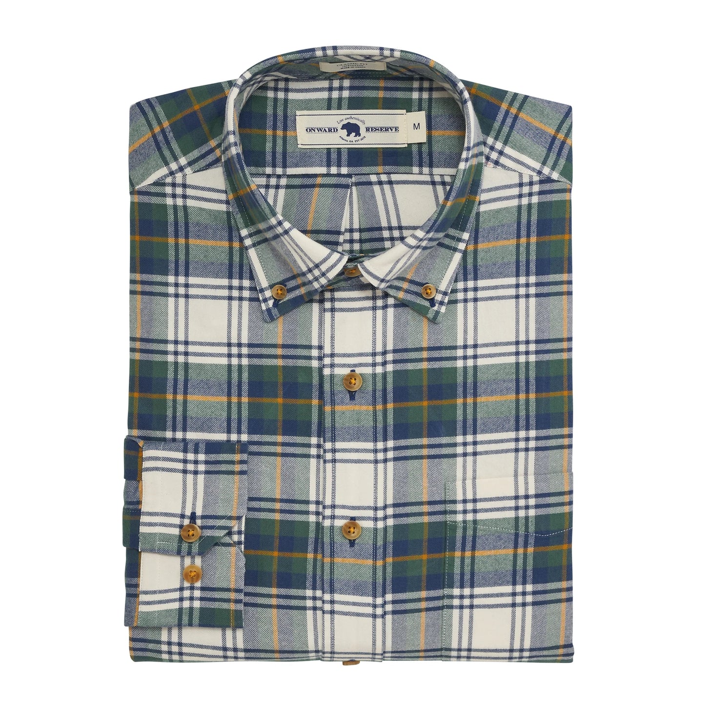 Onward Reserve Bark Featherweight Flannel - Mallard Green