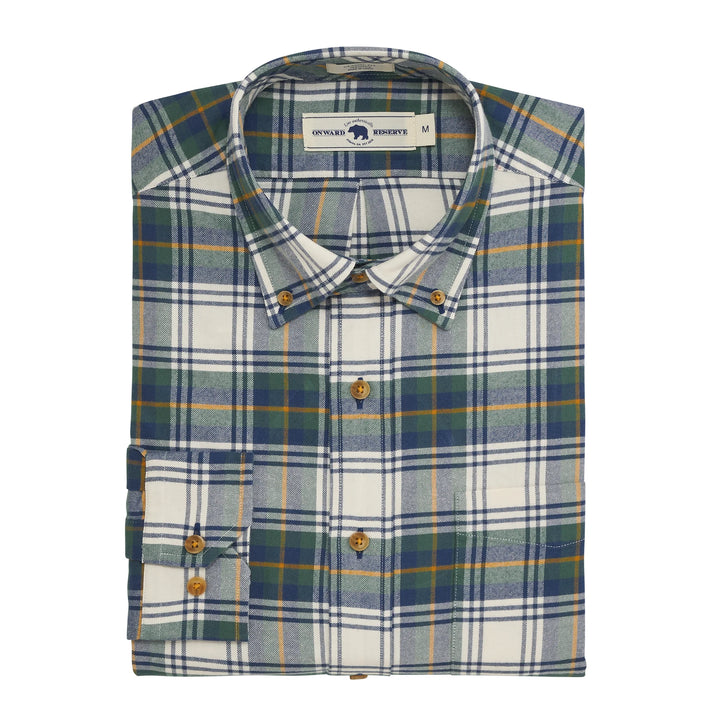 Onward Reserve Bark Featherweight Flannel - Mallard Green