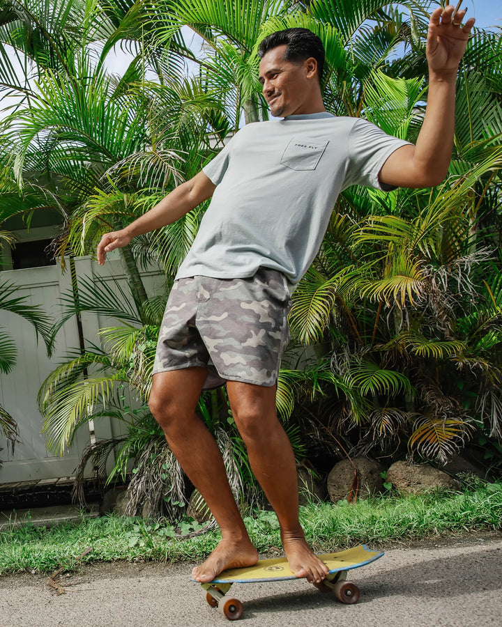 Free Fly Mens Reverb 5.5” Short - Woodland Camo