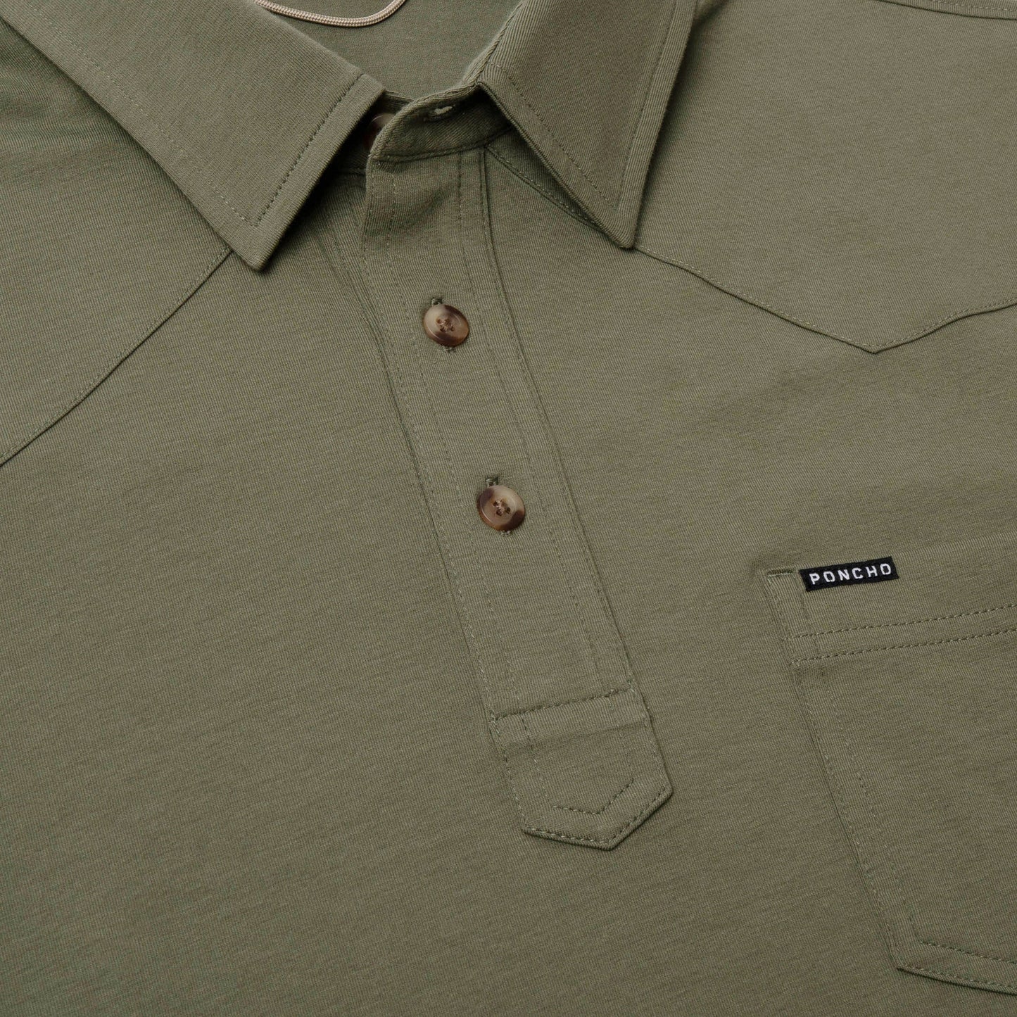 Poncho Men’s “The Jalapeño Cream Cheese” Regular Pima Cotton Polo - Moss Green