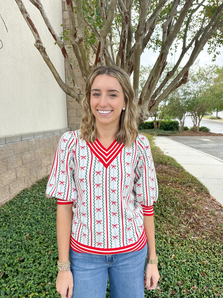MS Faith Sweater - Ivory In The Bow