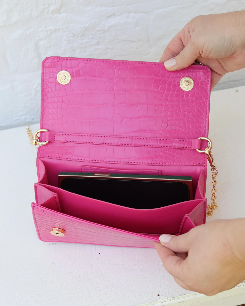 CH Brynleigh Clutch/Crossbody - Hot Pink EC