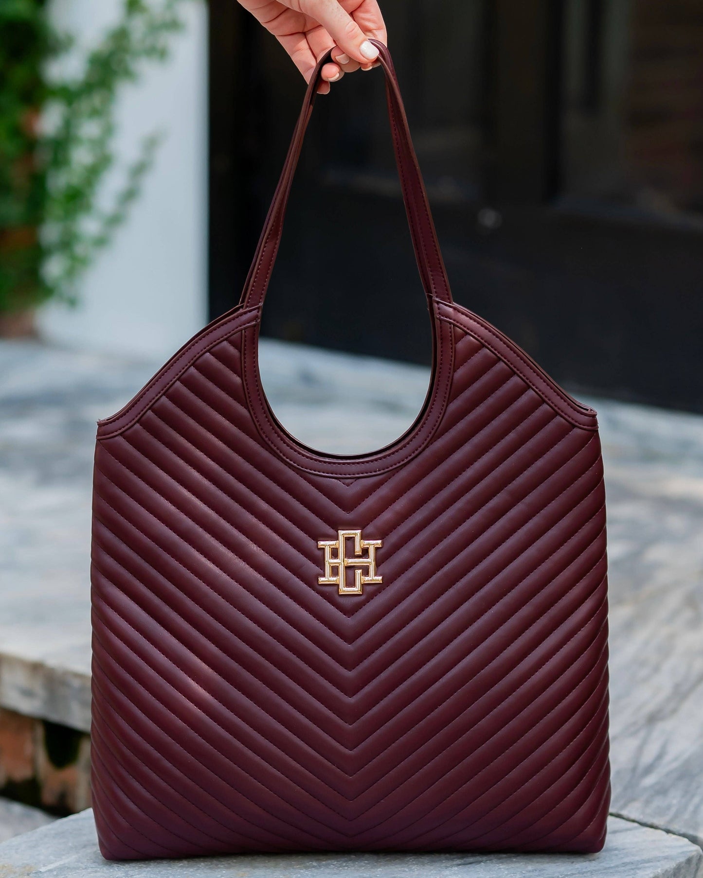 CH Greyson Tote Burgundy VQ
