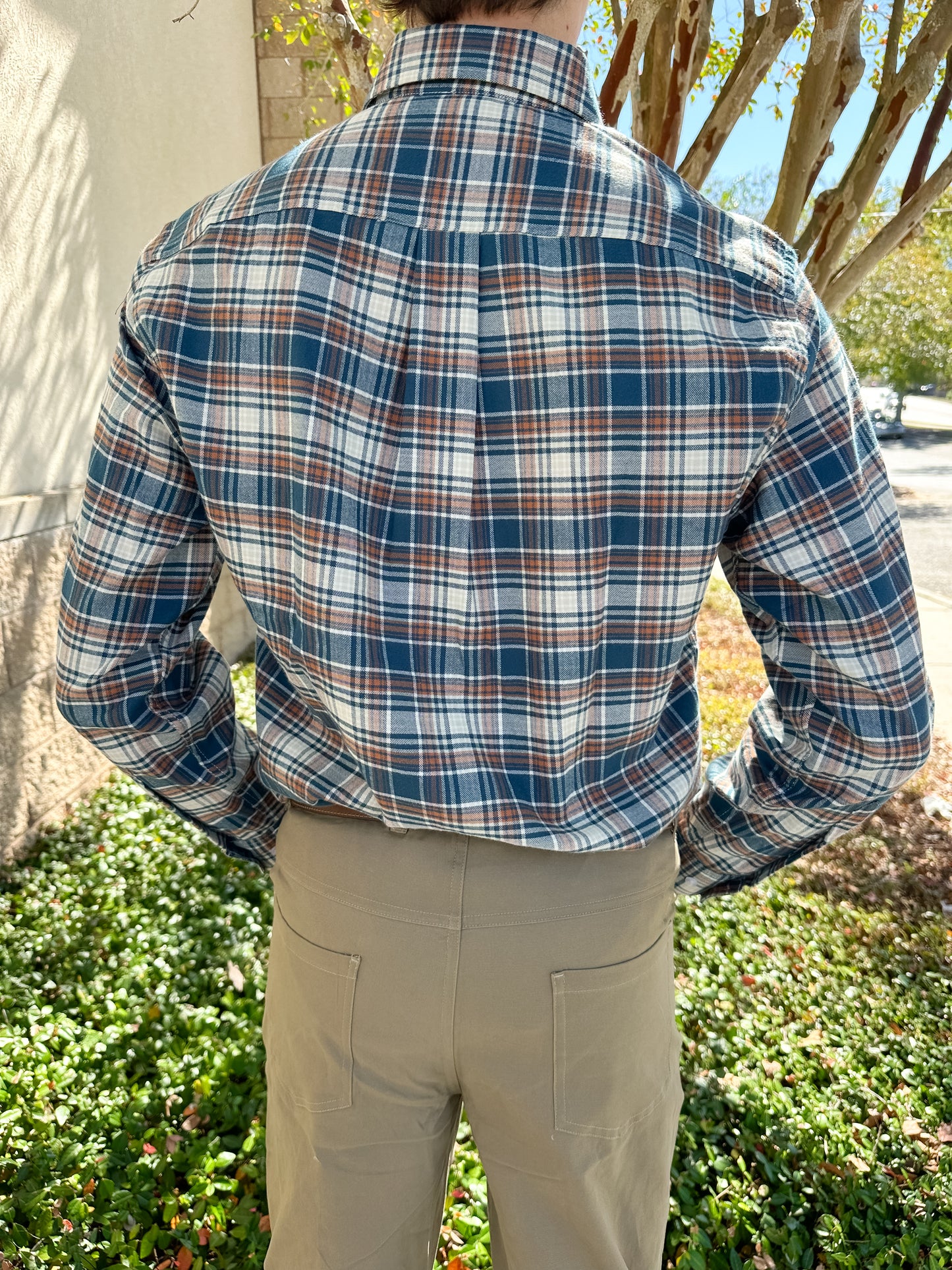 S. Casanova F25 Marcus Plaid Button Down