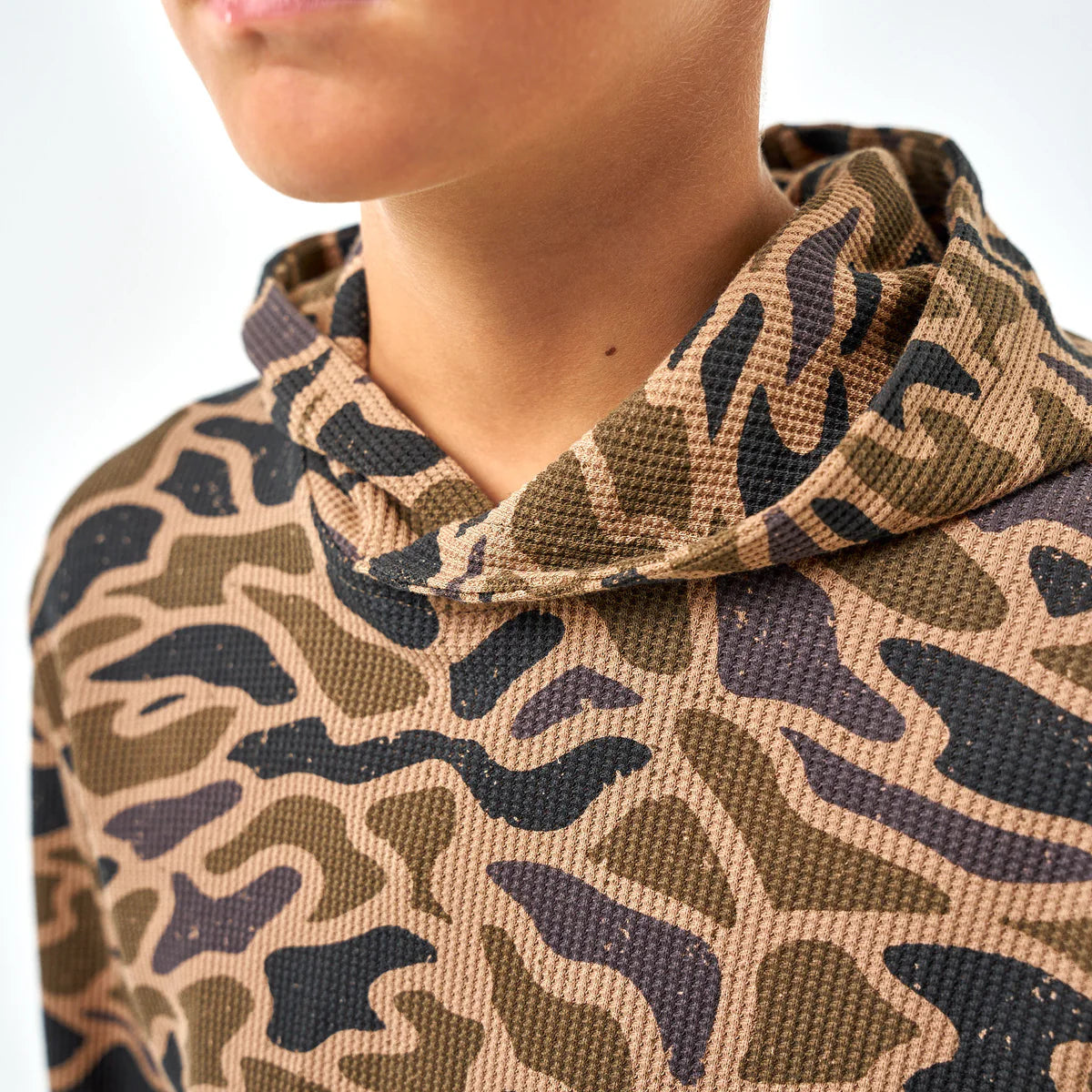 Burlebo Youth Thermal Hoodie - Gauge Camo