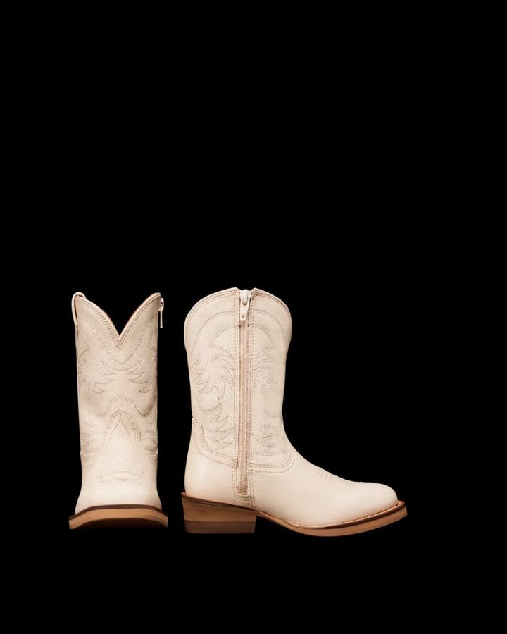 Tecovas Toddler The Annie Cowgirl Boot - Bone Cowhide