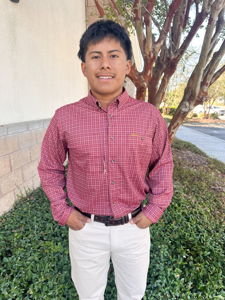 S. Casanova Vented Sportsman Button Down - Dark Bullseye