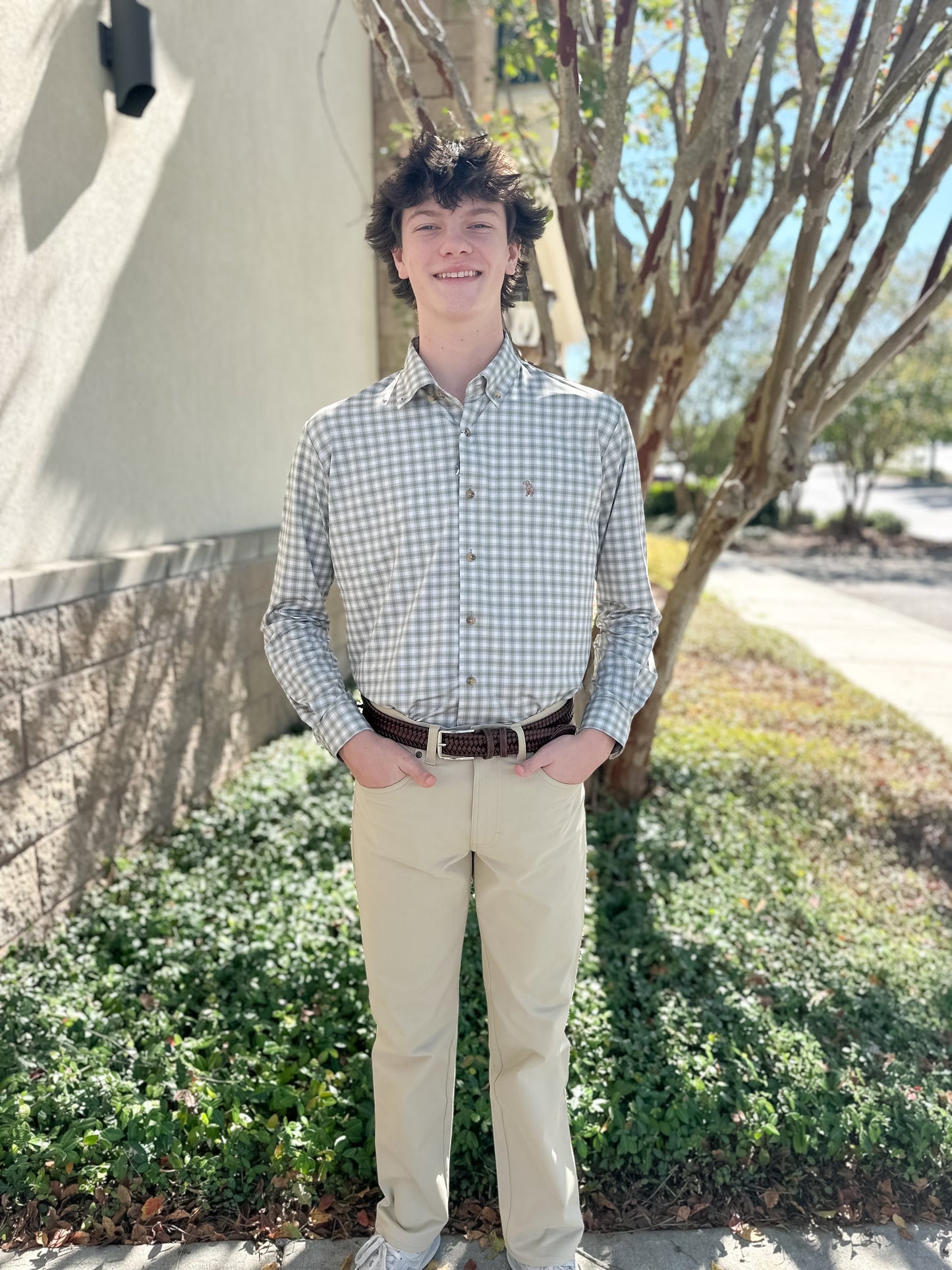 S. Casanova F25 Bryant Check Button Down