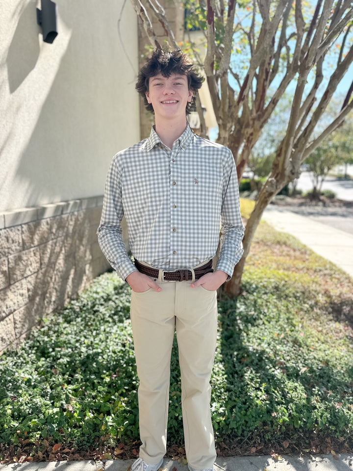 S. Casanova F25 Bryant Check Button Down