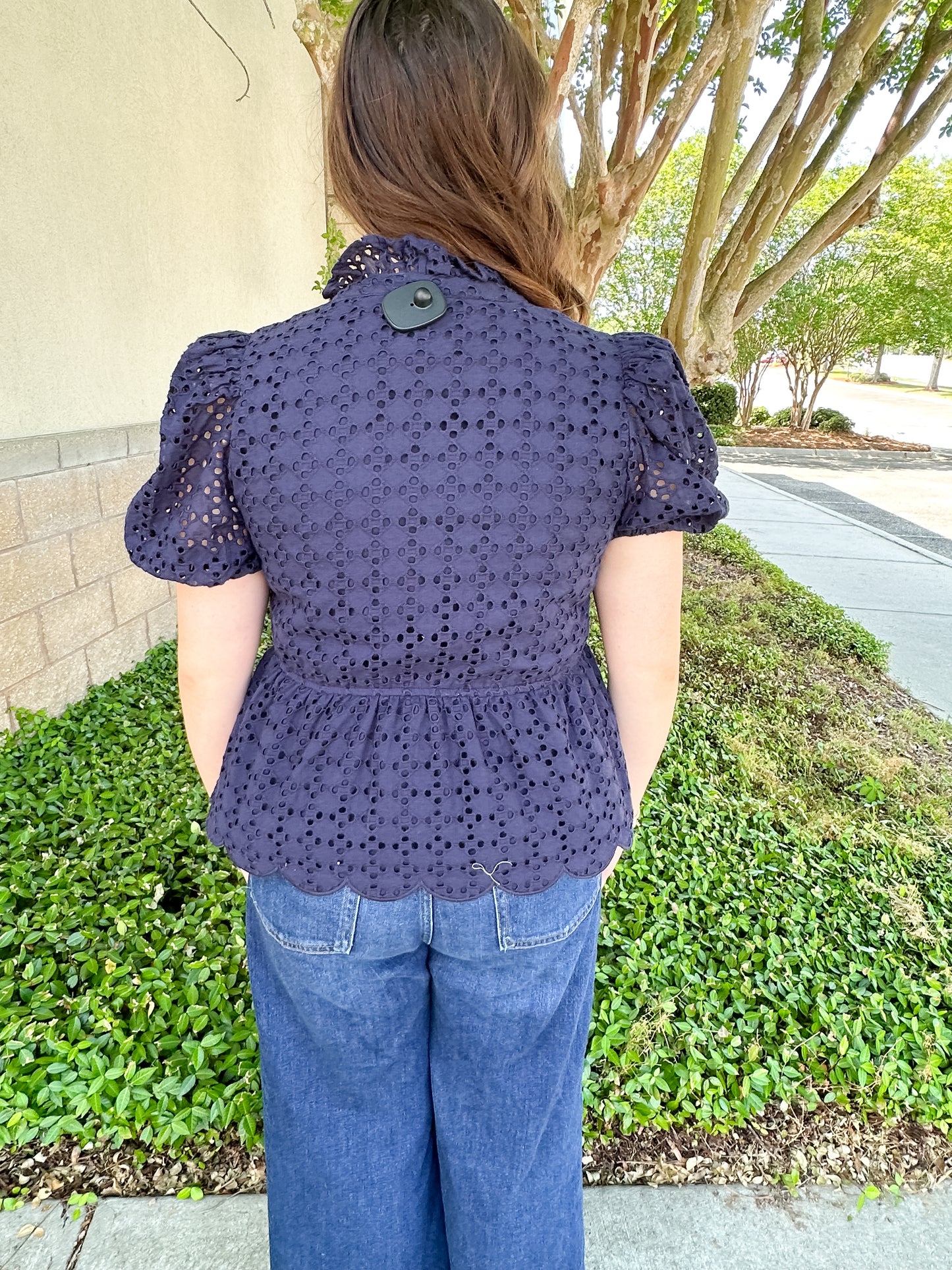 Elise Eyelet Top