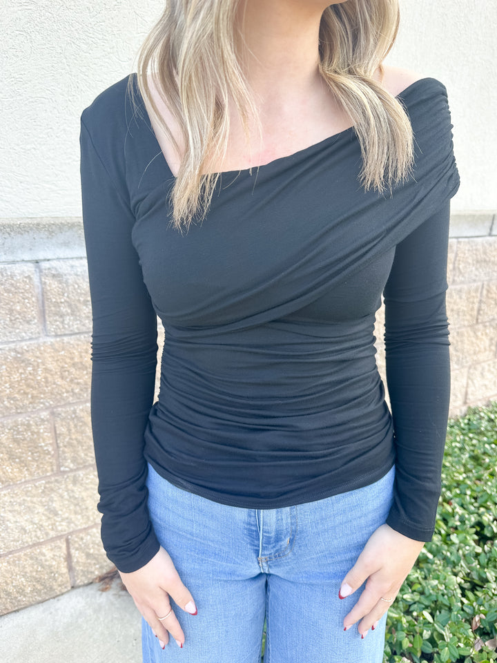 Hannah Asymmetrical Knit Top