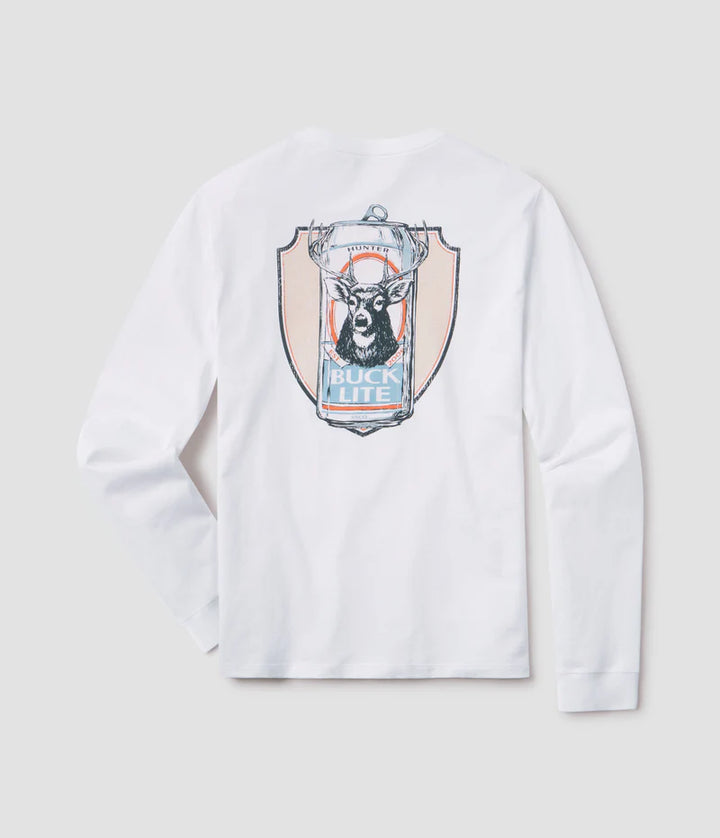 SSCO Men’s Buck Lite L/S Pocket T-Shirt - Bright White