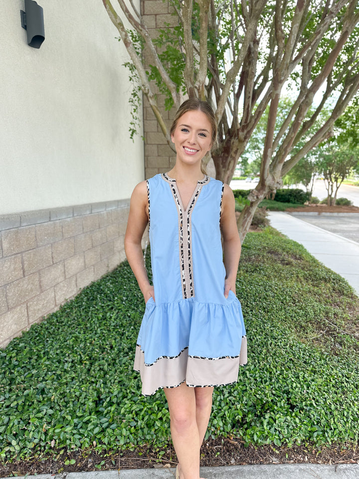Anna Animal Print Mini Dress