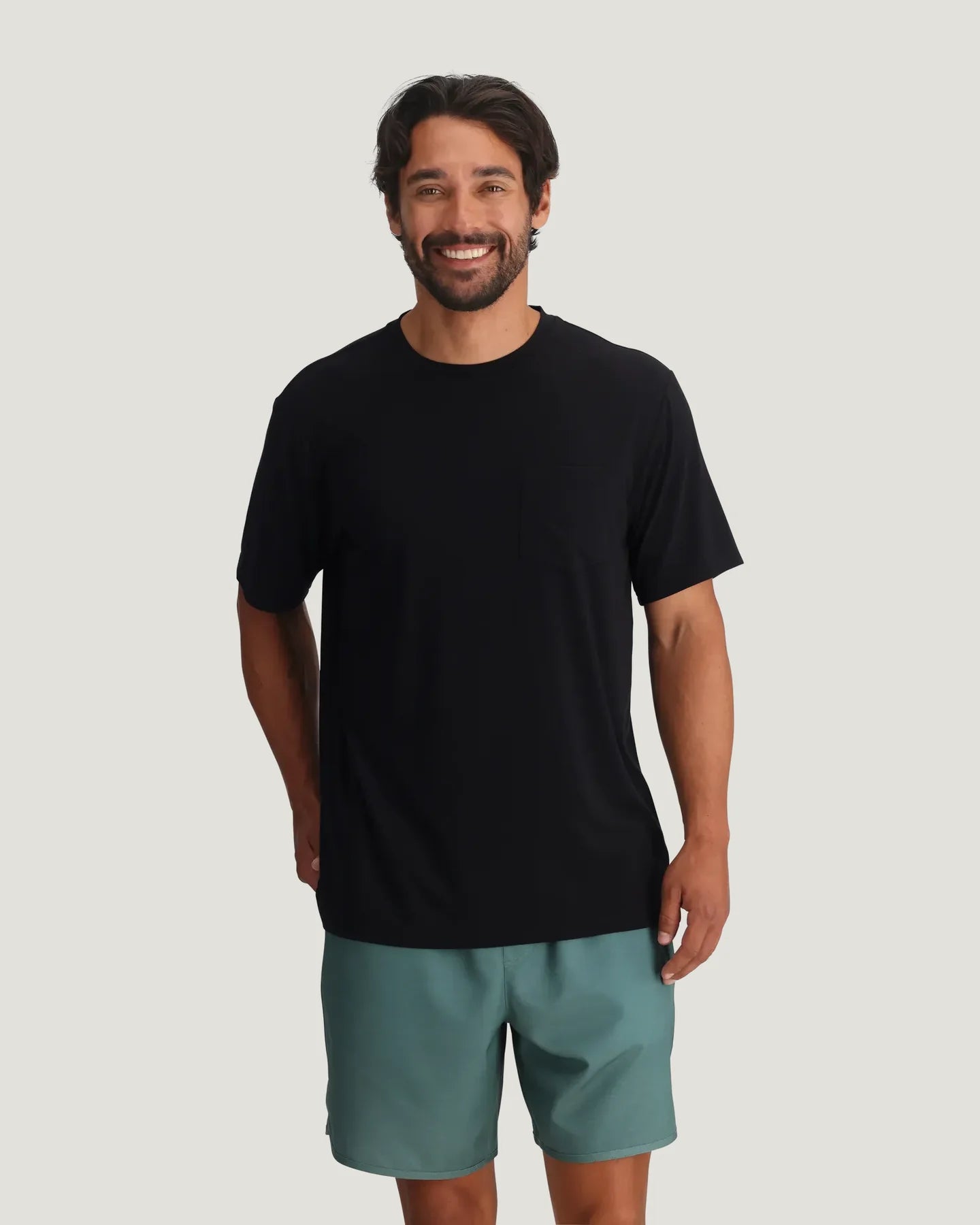 Free Fly Men’s Bamboo Flex Pocket Tee - Black