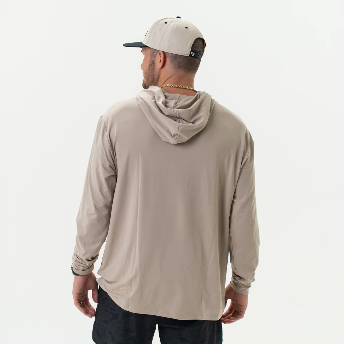 Burlebo Men’s Performance Hoodie - Sandstone